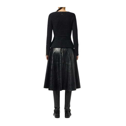 Elisabetta Franchi Gonna midi Gonna Donna a ruota in ecopelle 42 - Francavilla Moda